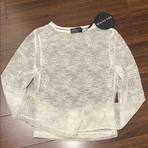 White Fox Boutique Lace Top
